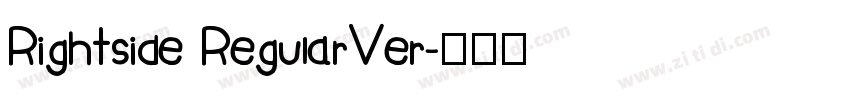 Rightside RegularVer字体转换